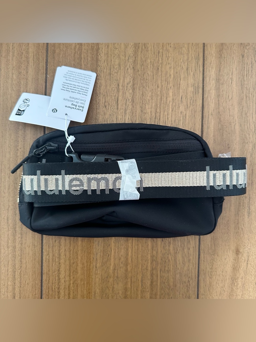 Lululemon 🖤 Black Gold White Opal Wordmark Everywhere Belt Fanny Bag 1L NEW - Picture 3 of 13